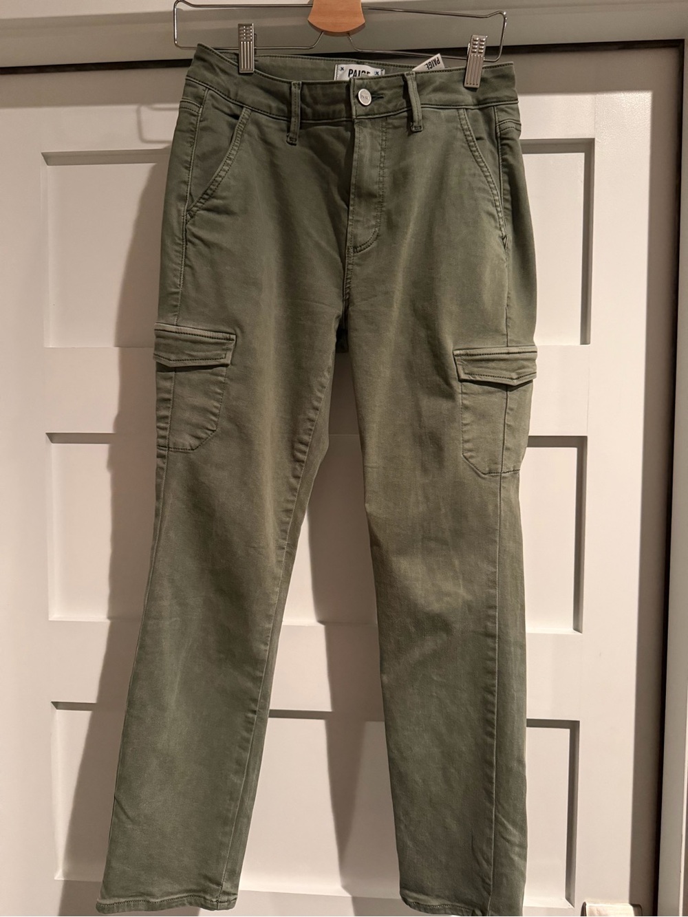 PAIGE Olive Cargo Pants | size 27